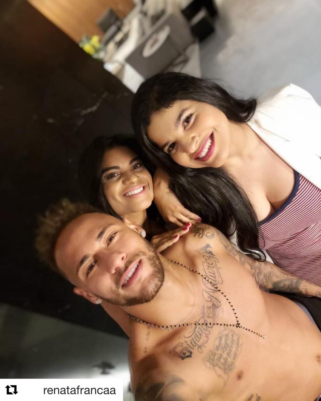 Neymar Jr. com Renata França (@renatafrancaa)